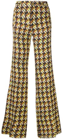 'sixties' printed trousers