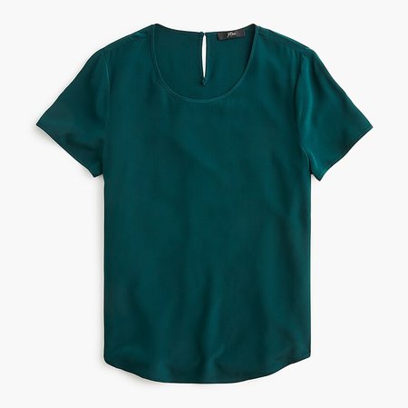 J.Crew: Short-sleeve Top In Better Silk