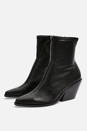 MISSION Leather Western Boots - Sale Shoes - Sale - Topshop