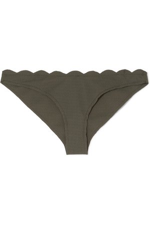 Marysia | Santa Barbara scalloped stretch bikini briefs | NET-A-PORTER.COM