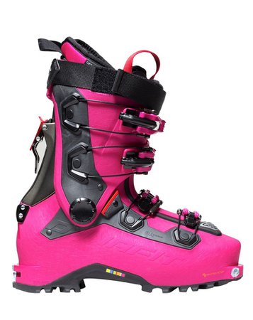 ski boots pink black magenta fuchsia
