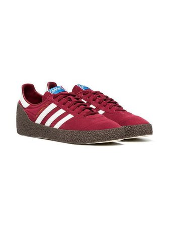 Adidas red montreal suede leather sneakers