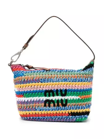 Miu Miu colour-block Crochet Mini Bag - Farfetch