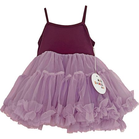 Purple Frou Frou Tutu Dress, Purple - All Small Co Dresses | Maisonette
