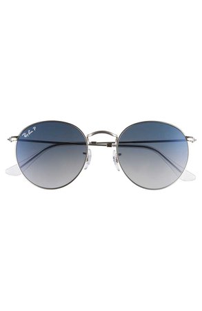 Ray-Ban 53mm Polarized Round Sunglasses | Nordstrom