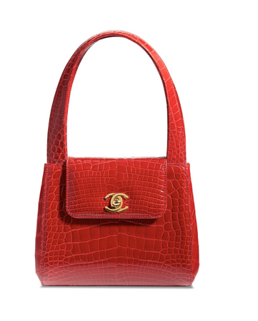 Chanel SHINY RED CROCODILE BAG