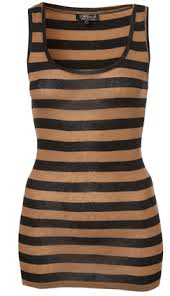 Black and Brown Striped Tank