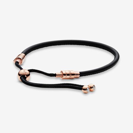 Sliding Leather Bracelet | Pandora Rose | Pandora US