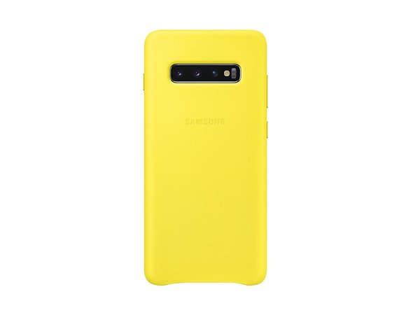 갤럭시 S10+ 레더 커버 (옐로우) | Samsung 대한민국