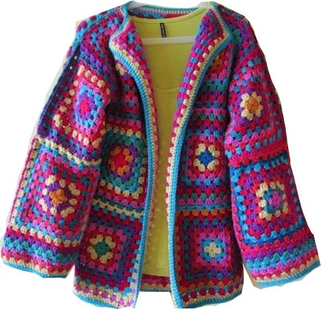 Colorful Crochet Jacket