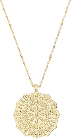 Amazon.com: gorjana Women's Mosaic Coin Pendant Adjustable Necklace, 18K Gold Plated Medallion, 19 inch Chain : Clothing, Shoes & Jewelry