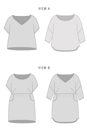 patterned tunic v-neckline - Google Search