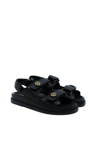 Chanel 2020 'Dad' Velcro Sandals — BLOGGER ARMOIRE