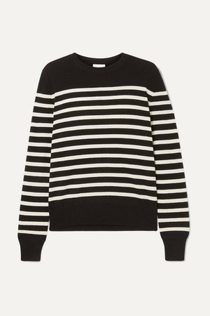 SAINT LAURENT | Striped cashmere sweater | NET-A-PORTER.COM