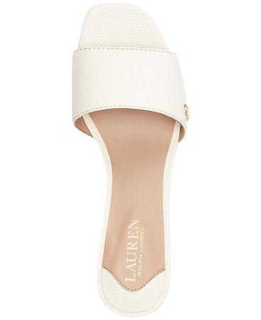 Lauren Ralph Lauren Women's Fay Slip-On Slide Dress Sandals - Macy's