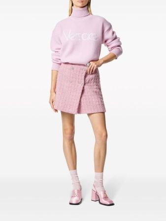 Versace Tweed high-waist Skirt - Farfetch