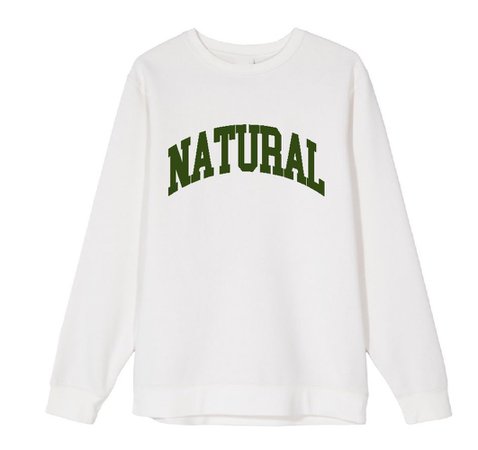 museum of peace and quiet crew neck sweater natural