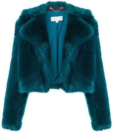 faux fur cropped jacket