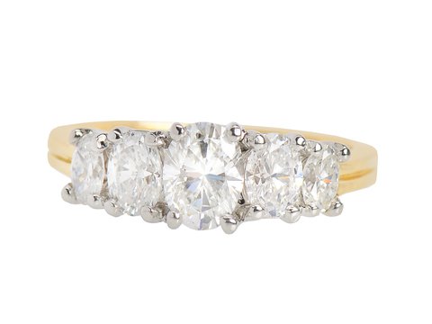 Fine Cartier Diamond Engagement Ring