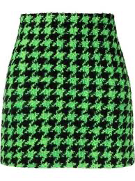 green houndstooth