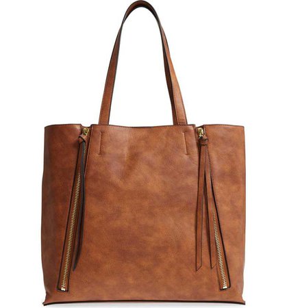Chelsea28 Leigh Faux Leather Tote & Zip Pouch | Nordstrom