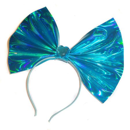 Dazzling Dolphin Giant Holographic Head Bow – Roxie Sweetheart