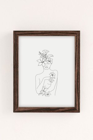 Art Frame flower lady