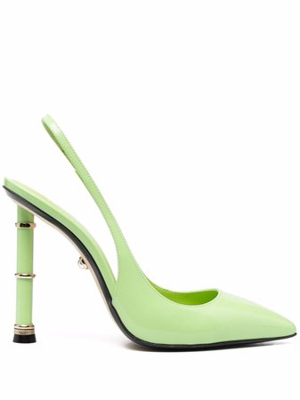 Shop Alevì Valeria patent leather pumps with Express Delivery - FARFETCH