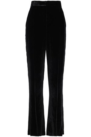 Black Velvet straight-leg pants | Sale up to 70% off | THE OUTNET | MICHAEL MICHAEL KORS | THE OUTNET