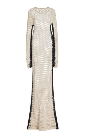 Mount Knit Cotton-Blend Maxi Dress By Diotima | Moda Operandi