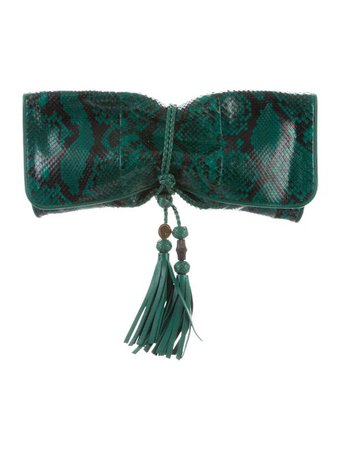 Gucci Python Malika Clutch - Handbags - GUC256579 | The RealReal