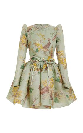 Matchmaker Linen-Silk Tulip Mini Dress By Zimmermann | Moda Operandi