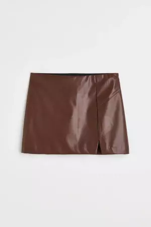 Mini Skirt - Brown - Ladies | H&M US