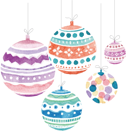 Ball Gift Claus Ornament Christmas Watercolor Santa – Free PNG Images Vector, PSD, Clipart, Templates