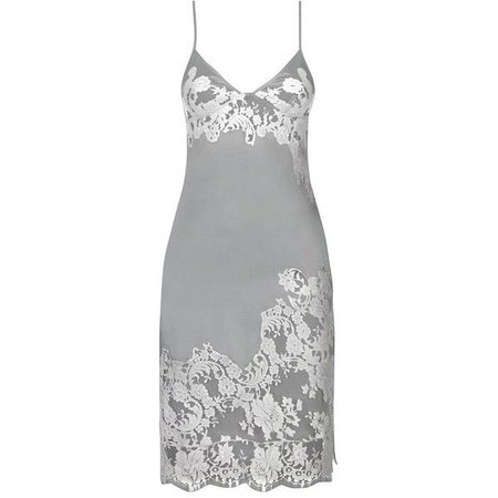 Silver and Gray Lace Slip 1