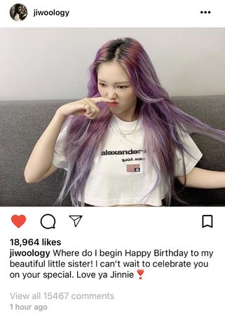 Jiwoo Official Instagram Post