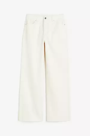 Corduroy Pants - Cream - Ladies | H&M US