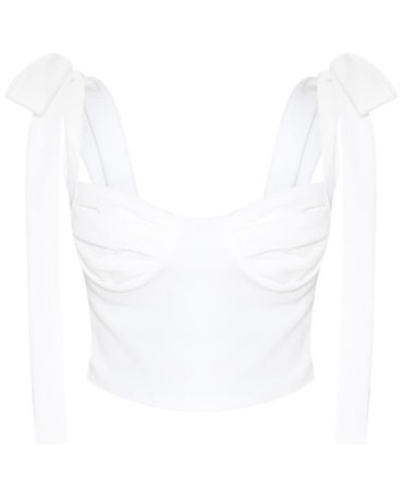 white corset top