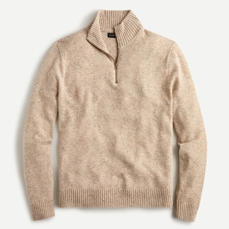 J.Crew: Rugged Merino Wool Half-zip Sweater For Men