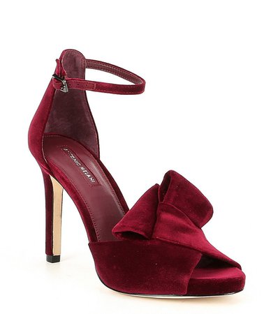 Antonio Melani Koali Velvet Bow Dress Sandals | Dillard's