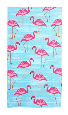 flamingo towel