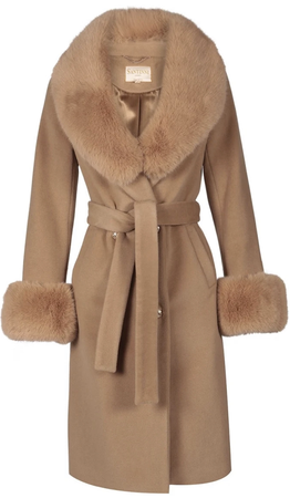 tan brown wool coat