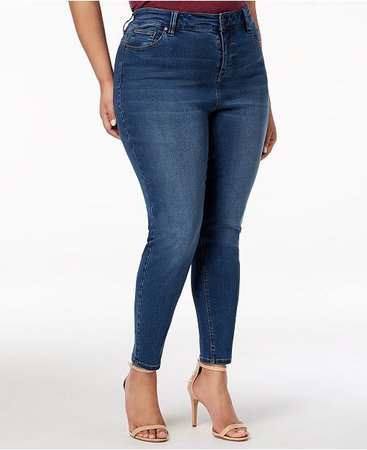 Celebrity Pink Plus Size High-Rise Skinny Ankle Jeans & Reviews - Jeans - Plus Sizes - Macy's