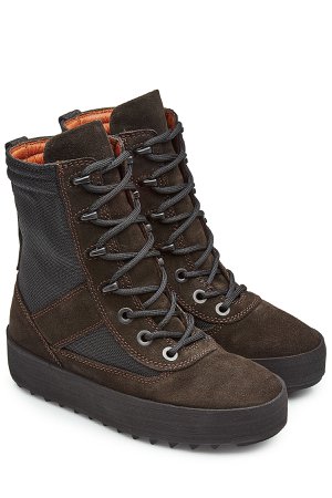 Suede Boots with Mesh Gr. EU 38