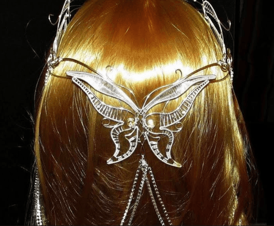 butterfly hair