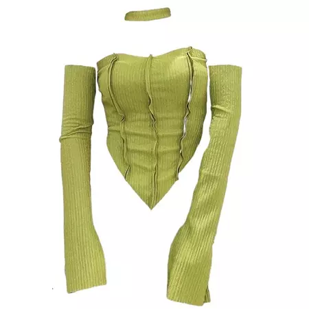 Y2K Halter Top & Gloves Set | BOOGZEL CLOTHING – Boogzel Clothing