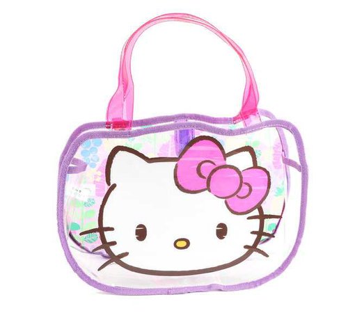 Hello Kitty Clear Vinyl Tote Bag: Tropical Adventure | Sanrio