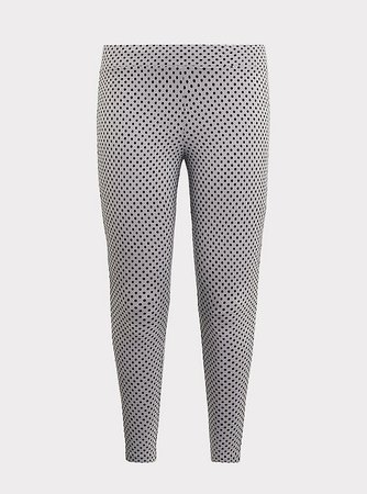 Grey & Black Polka Dot Legging - Plus Size | Torrid