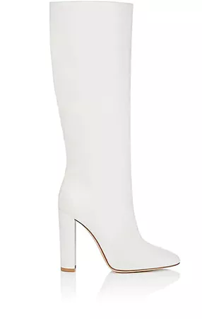 Gianvito Rossi Laura leather knee boots in white color - Buscar con Google