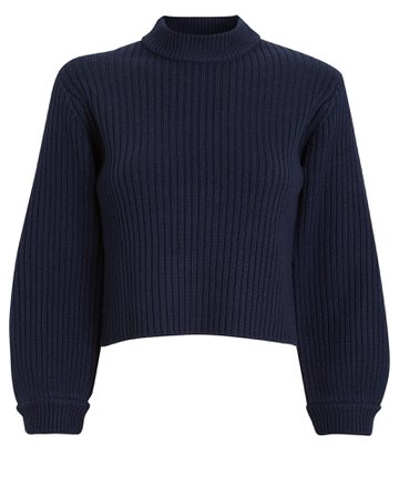 Merino Rib Slit Sweater